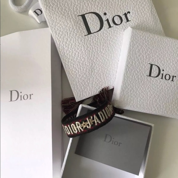 Army CHRISTIAN DIOR J'ADIOR COTTON bracelet - Picture 1 of 5
